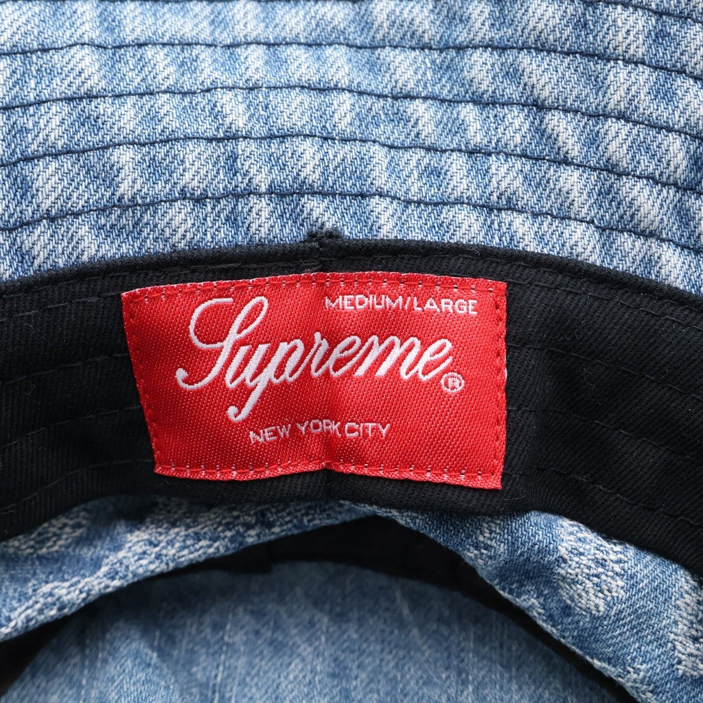 SUPREME(シュプリーム) 22SS Fade Jacquard Denim Crushe フェードジャガード デニムバケットハット 帽子 インディゴ