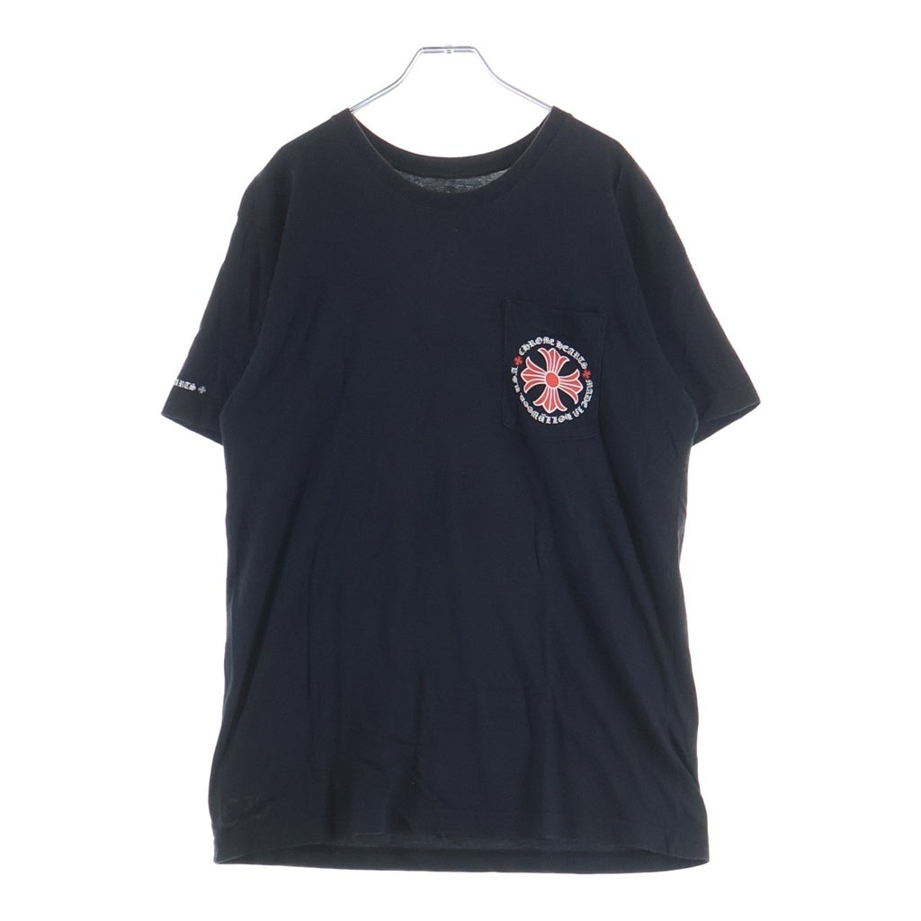 CHROME HEARTS(クロムハーツ) Made In Hollywood CH T-SHIRT CHプラス プリント クルーネック 半袖ポケットTシャツ カットソー