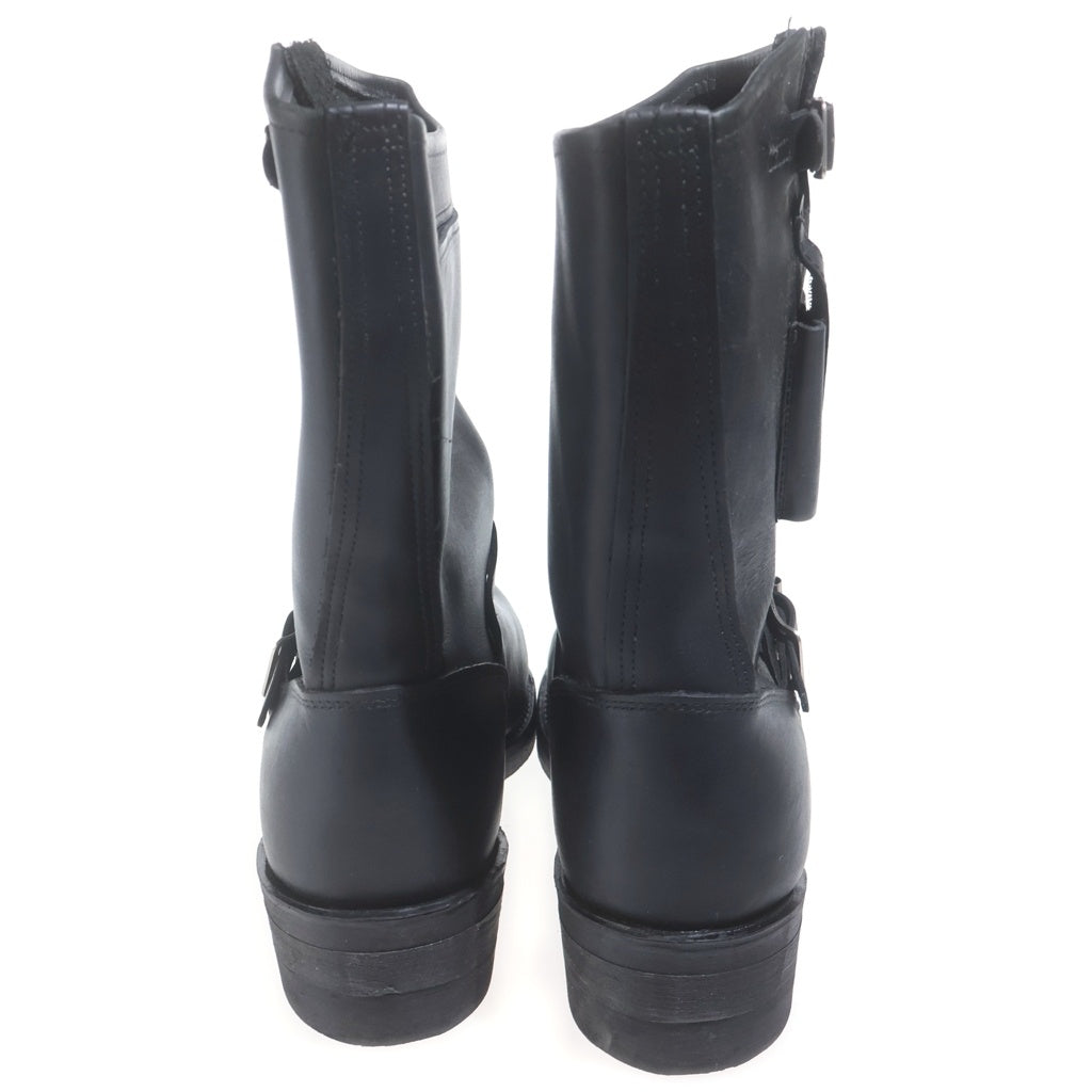 NO BRAND(ノーブランド) NASTY FEET ナスティーフィート ENGINEER BOOT レザーエンジニアブーツ ブラック 18738 18738