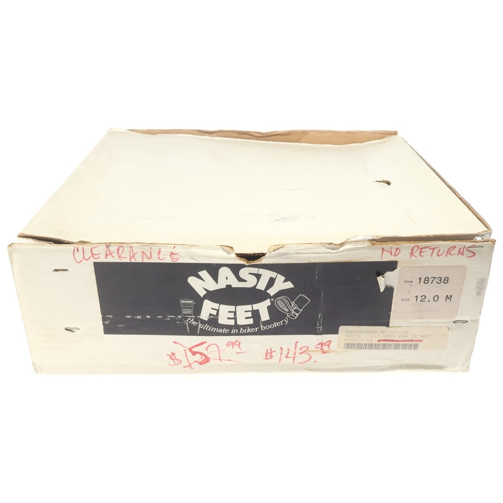 NO BRAND(ノーブランド) NASTY FEET ナスティーフィート ENGINEER BOOT レザーエンジニアブーツ ブラック 18738 18738