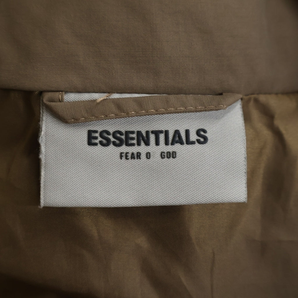 FEAR OF GOD ESSENTIALS(フィアオブゴッド エッセンシャルズ) PUFFER JACKET パファー ジップアップ ダウンジャケット ブラウン