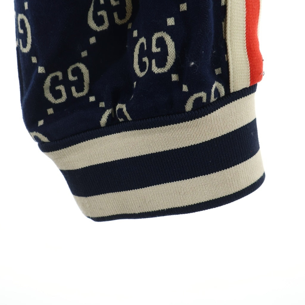 GUCCI(グッチ) 18AW GG JACQUARD SWEAT PANTS GGジャガード ジョギング スウェットトラックパンツ ネイビー 496920 X9V05