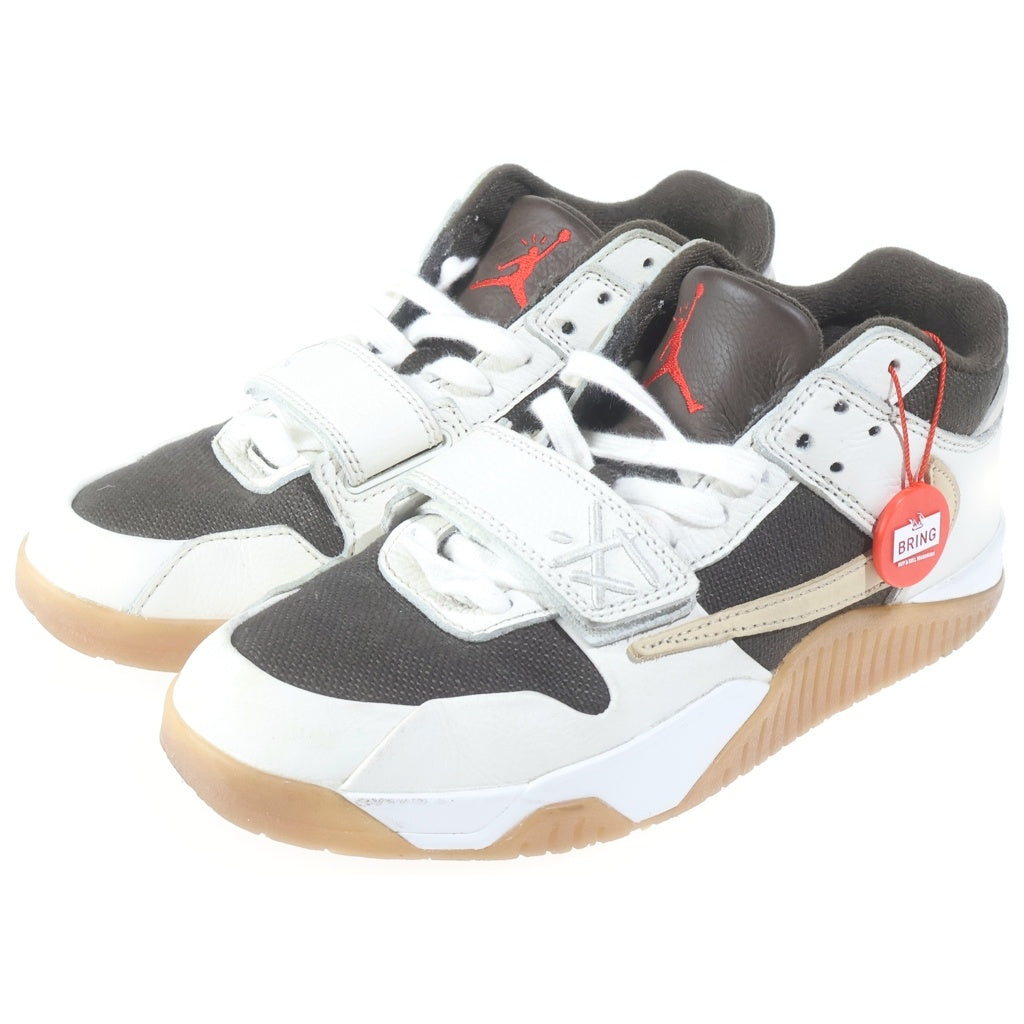 NIKE(ナイキ) ×TRAVIS SCOTT JORDAN JUMPMAN JACK トラヴィススコット ジョーダン ジャンプマン ローカットスニーカー ホワイト/ブラウン US8/26cm FZ8117‐100