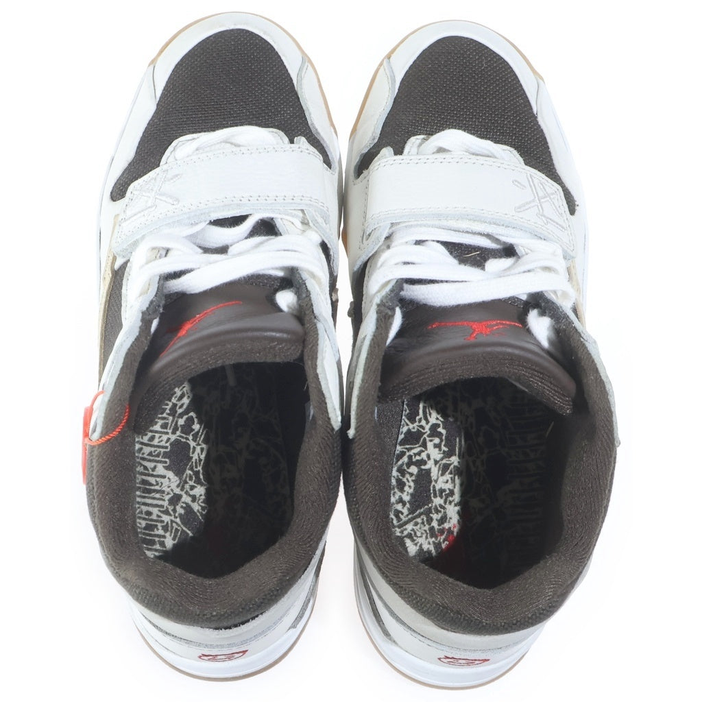 NIKE(ナイキ) ×TRAVIS SCOTT JORDAN JUMPMAN JACK トラヴィススコット ジョーダン ジャンプマン ローカットスニーカー ホワイト/ブラウン US8/26cm FZ8117‐100