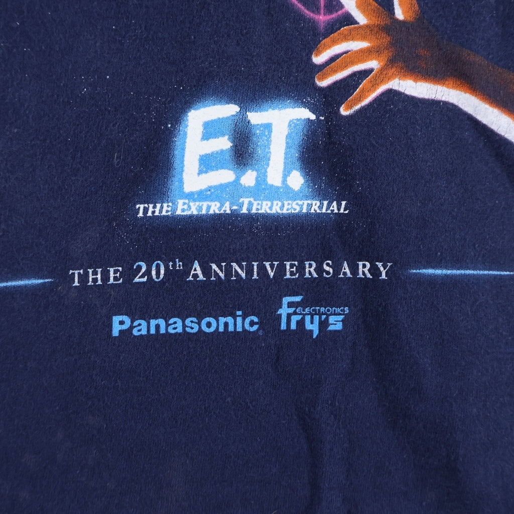 VINTAGE(ヴィンテージ) 00S ET THE 20th ANNIVERSARY M&O Knits 20週年 ムービー Tシャツ 半袖カットソー ネイビー ‐