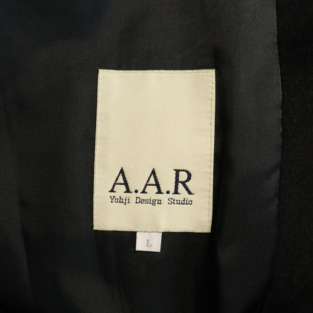NO BRAND(ノーブランド) A.A.R Yohji Design Studio アンゴラ ウール チェスターコート ブラック