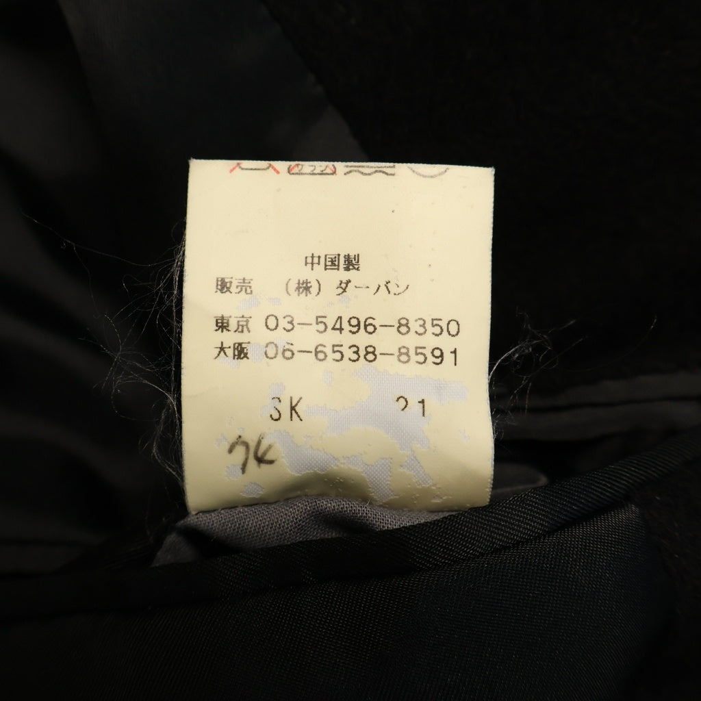 NO BRAND(ノーブランド) A.A.R Yohji Design Studio アンゴラ ウール チェスターコート ブラック