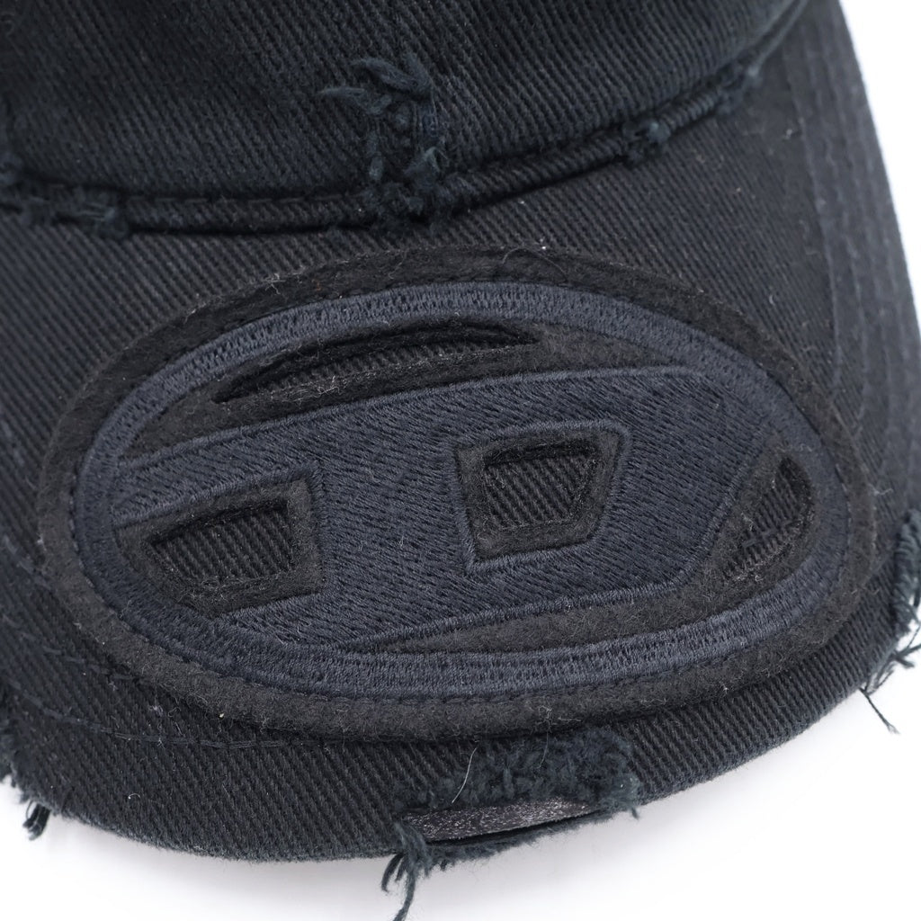 DIESEL(ディーゼル) ロゴパッチ ベースボール キャップ ブラック C-BIGDOV C-BIGDOV