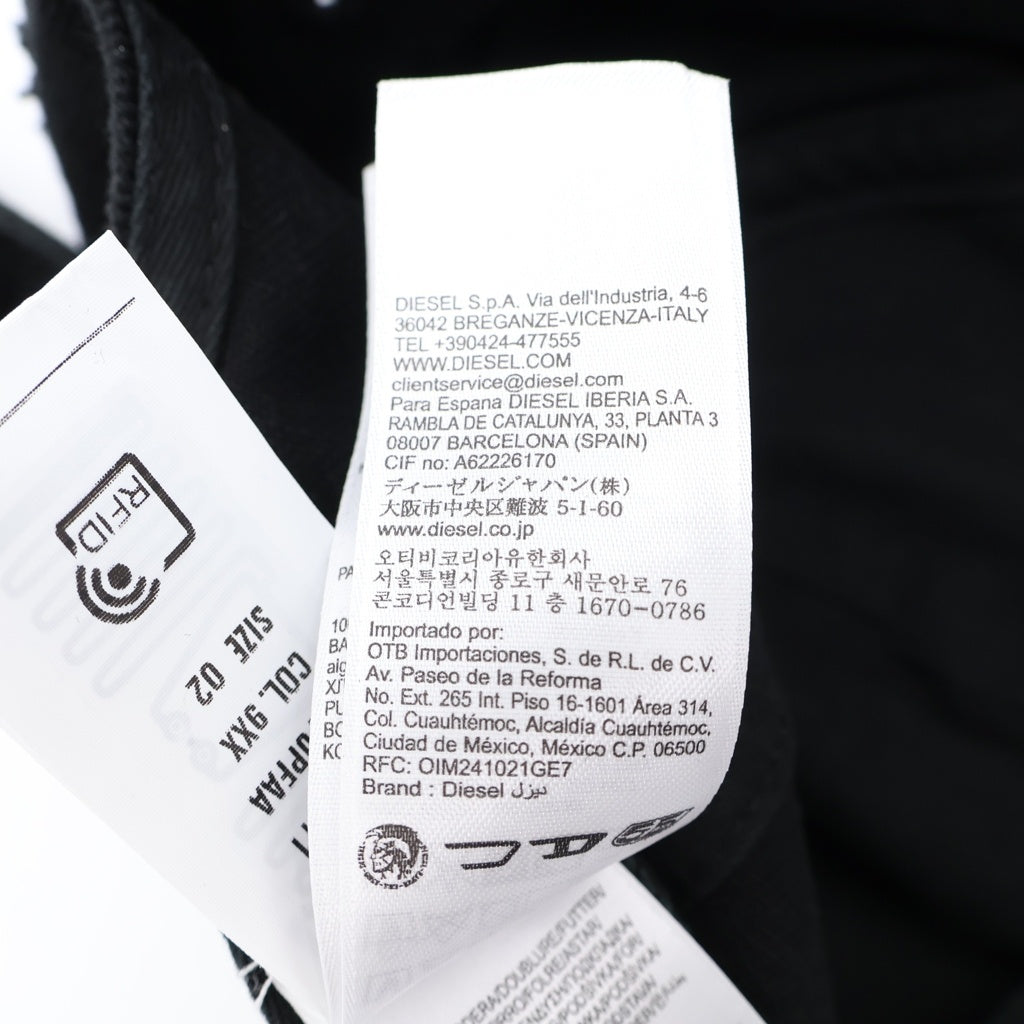 DIESEL(ディーゼル) ロゴパッチ ベースボール キャップ ブラック C-BIGDOV C-BIGDOV