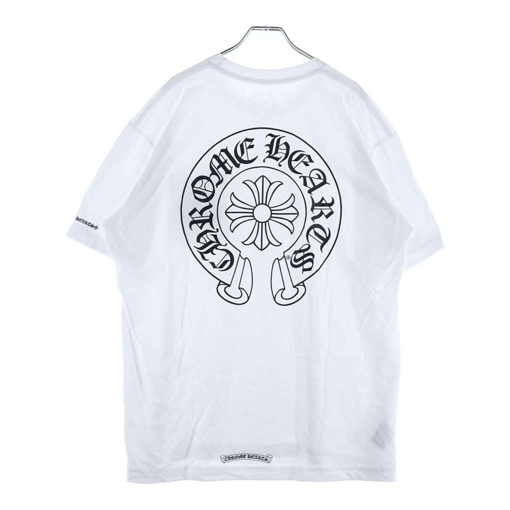 CHROME HEARTS(クロムハーツ) CH T-SHIRT LTD バックホースシュープリント 半袖Tシャツ ホワイト ‐