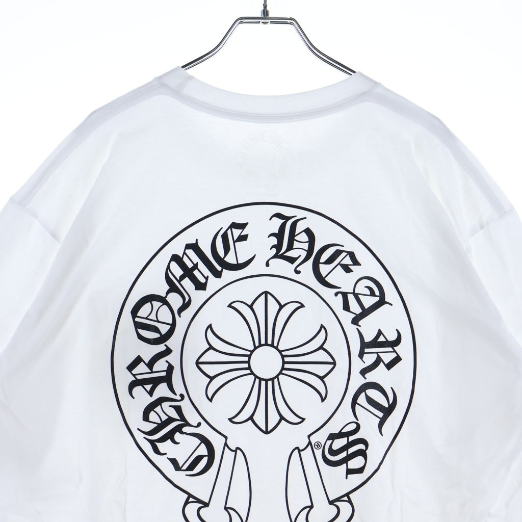 CHROME HEARTS(クロムハーツ) CH T-SHIRT LTD バックホースシュープリント 半袖Tシャツ ホワイト ‐