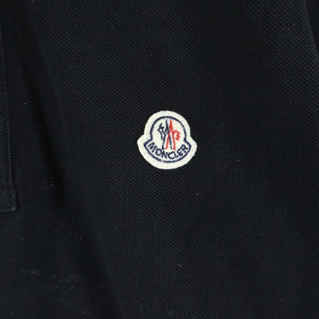 MONCLER(モンクレール) 16SS MAGLIA POLO MANICA CORTA ワッペンロゴ ポロシャツ 半袖シャツ ブラック B10918340800 84556 B10918340800 84556