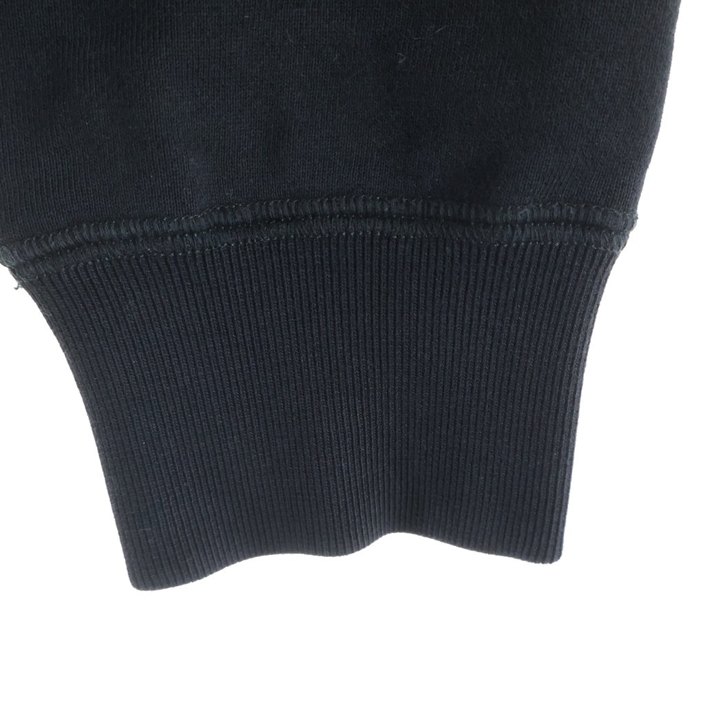 MONCLER(モンクレール) 17AW MAGLIA GIROCOLLO スマイル ワッペンロゴ スウェット トレーナー ブラック C20918037400 80984 C20918037400 80984