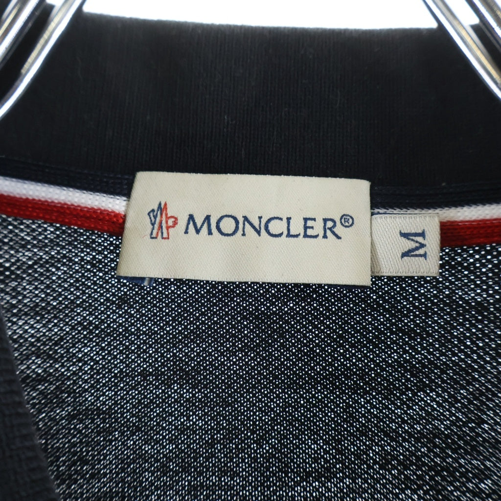 MONCLER(モンクレール) 15AW MAGLIA POLO MANICA CORTA ワッペンロゴ ポロシャツ 半袖シャツ ブラック A20918305500 84556 A20918305500 84556