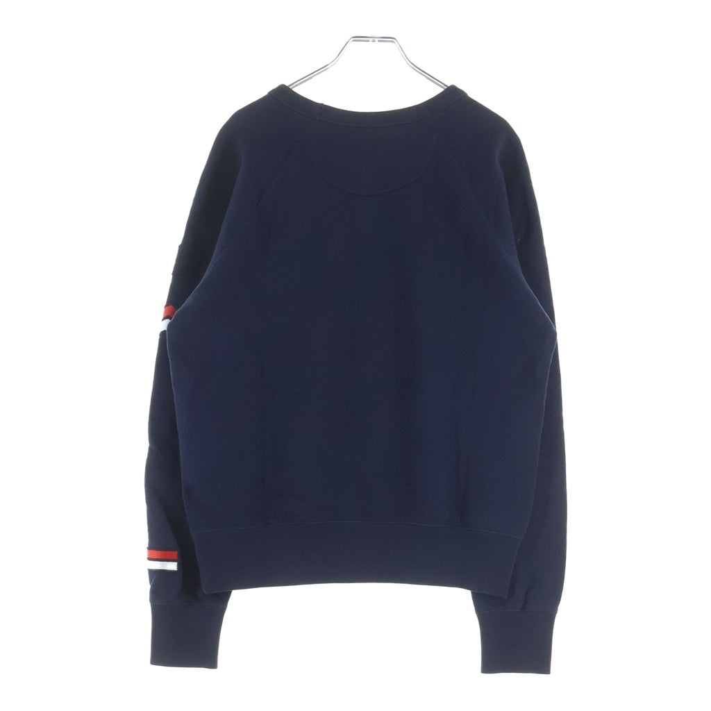 MONCLER(モンクレール) 16AW MAGLIA GIROCOLLO ワッペンロゴ スウェット トレーナー ネイビー B20918024400 80984 B20918024400 80984