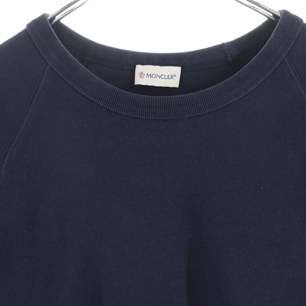 MONCLER(モンクレール) 16AW MAGLIA GIROCOLLO ワッペンロゴ スウェット トレーナー ネイビー B20918024400 80984 B20918024400 80984
