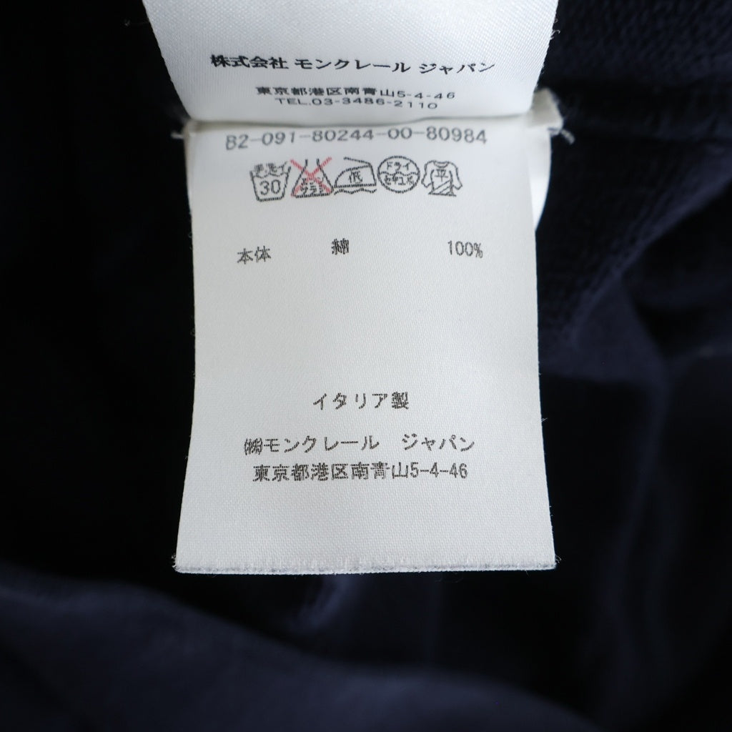MONCLER(モンクレール) 16AW MAGLIA GIROCOLLO ワッペンロゴ スウェット トレーナー ネイビー B20918024400 80984 B20918024400 80984
