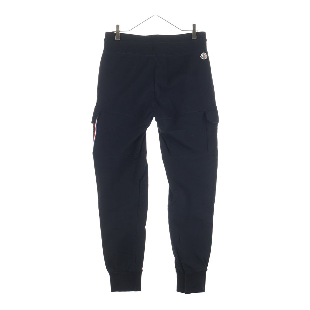 MONCLER(モンクレール) 18AW PANTALONE ダウンポケット スウェット ジョガー パンツ ブラック D20918700050 80473 D20918700050 80473