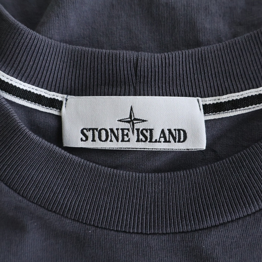 STONE ISLAND(ストーンアイランド) 26SS SS T-SHIRT 両面 ロゴ プリント 半袖Tシャツ カットソー L1S152100001S0E14 L1S152100001S0E14