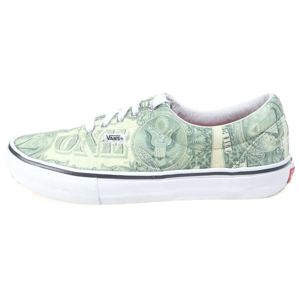 SUPREME(シュプリーム) 23SS ×VANS SKATE ERA DOLLER バンズ スケート エラ ダラー 総柄 ローカットスニーカー グリーン US9/27cm VN0A5FC9GRN VN0A5FC9GRN