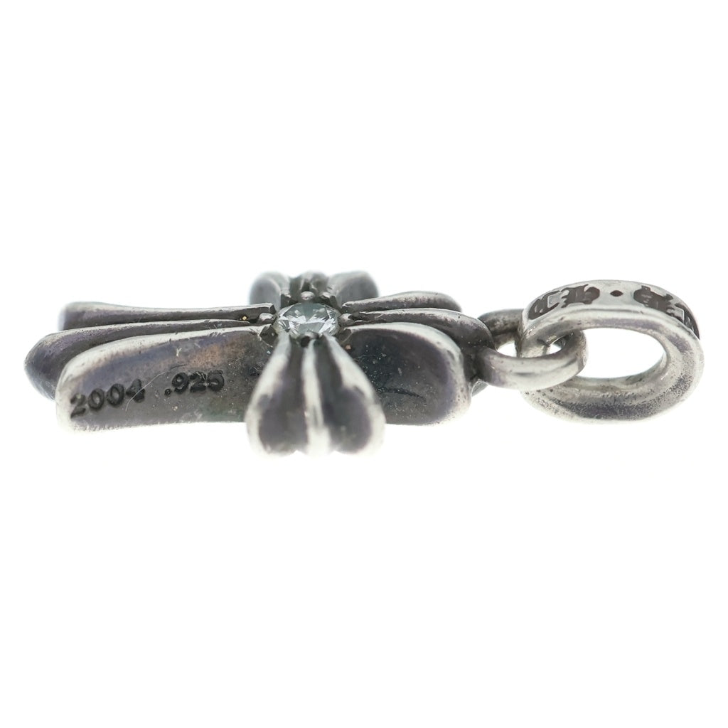 CHROME HEARTS(クロムハーツ) CRS BBYFAT DMND ベイビーファットクロス 両面1ダイヤ ペンダントトップ シルバー BCA238 -