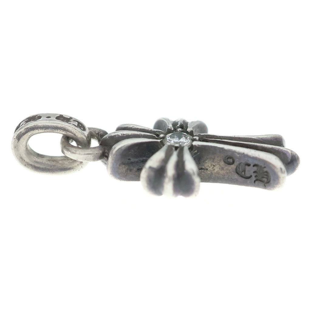 CHROME HEARTS(クロムハーツ) CRS BBYFAT DMND ベイビーファットクロス 両面1ダイヤ ペンダントトップ シルバー BCA238 -