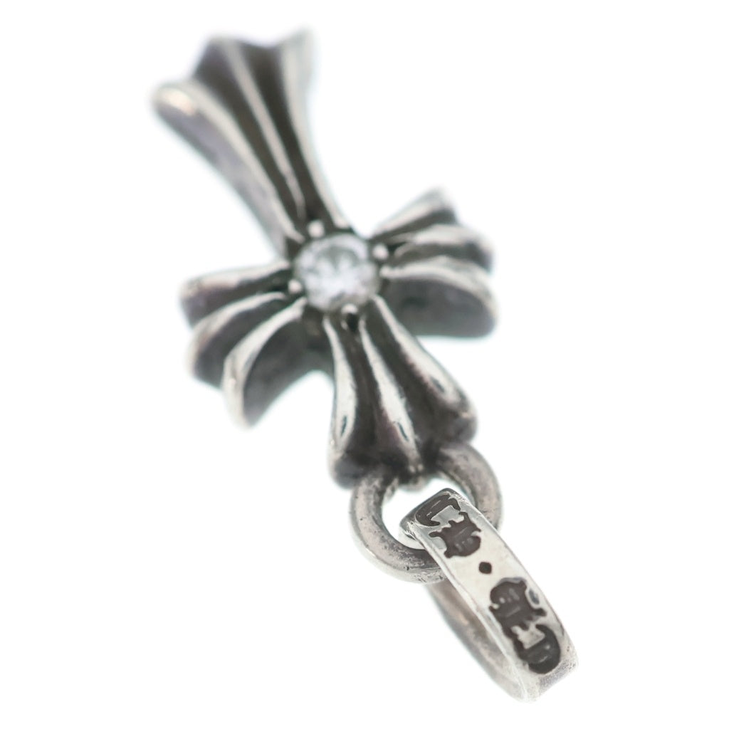 CHROME HEARTS(クロムハーツ) CRS BBYFAT DMND ベイビーファットクロス 両面1ダイヤ ペンダントトップ シルバー BCA238 -