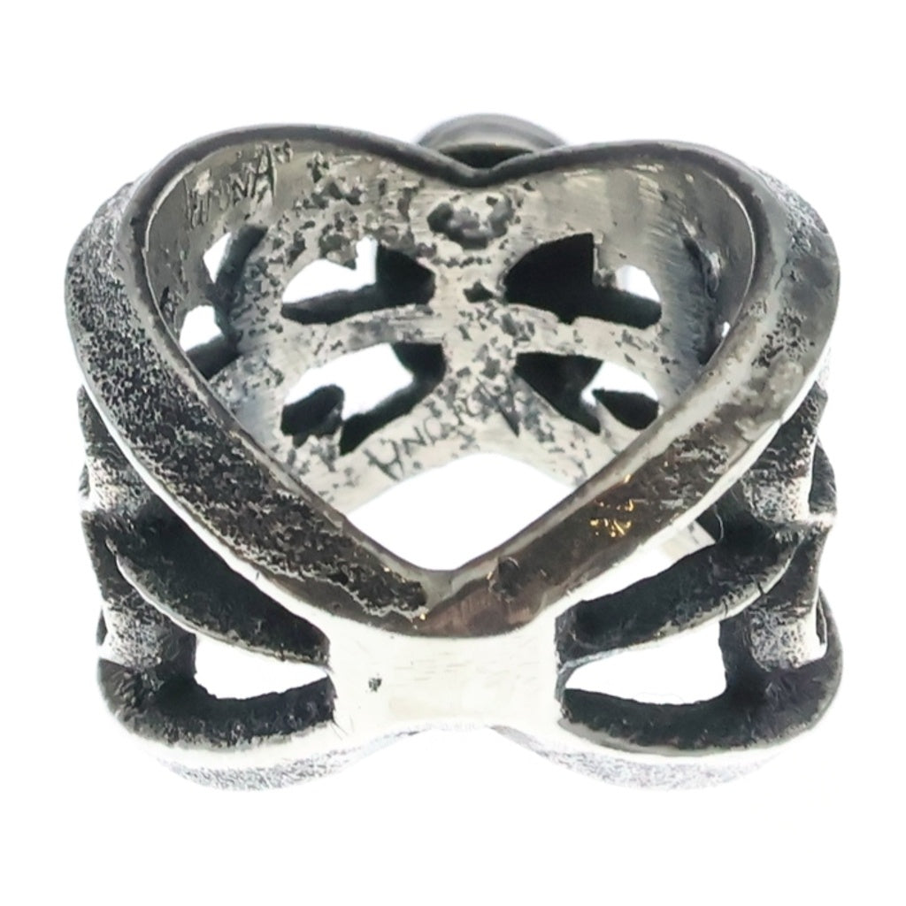 INDIAN JEWELRY(インディアンジュエリー) NAVAJO Aaron Anderson ナバホ族 アーロンアンダーソン イタリアンコーラル トゥーファキャストリング シルバー/オレンジ