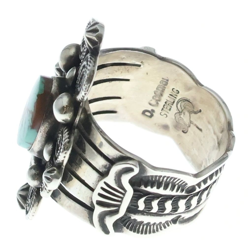 INDIAN JEWELRY(インディアンジュエリー) NAVAJO Darrell Cadman ナバホ族 ダレルキャドマン ロイストンターコイズ リング シルバー/ブルー
