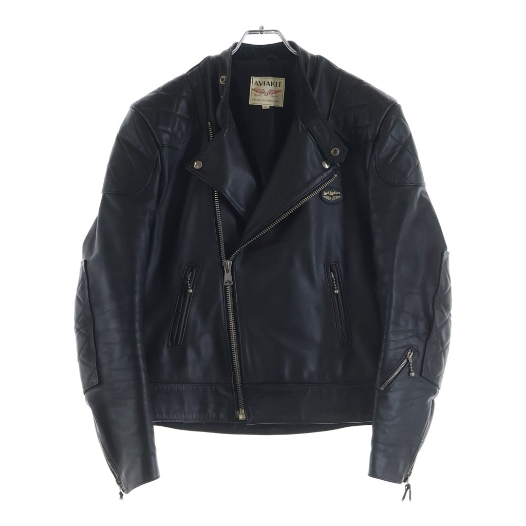 Lewis Leathers(ルイスレザー) No.445 SUPER MONZA スーパーモンザ カウハイド ダブル レザー ジャケット ブラック