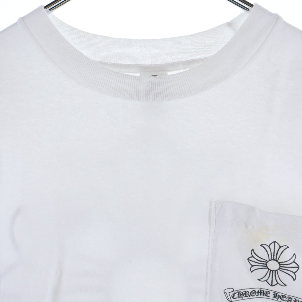 CHROME HEARTS(クロムハーツ) OLD CH Plus オールド ホノルル バックCH プラス プリント 半袖 カットソー Tシャツ ホワイト ‐