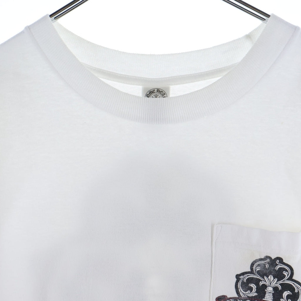 CHROME HEARTS(クロムハーツ) OLD S/S オールド バックヴァインダガー プリント 半袖 カットソー Tシャツ ホワイト ‐