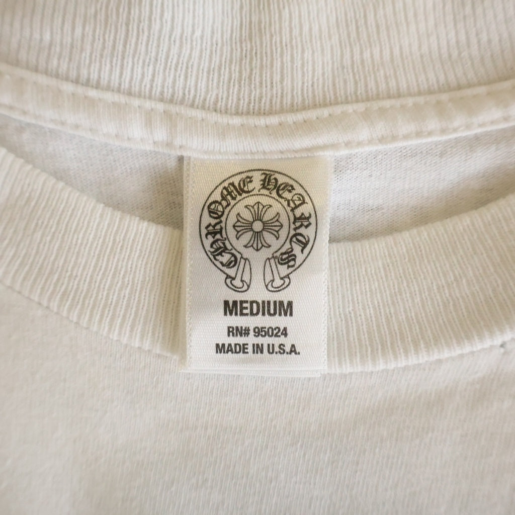 CHROME HEARTS(クロムハーツ) OLD S/S オールド バックヴァインダガー プリント 半袖 カットソー Tシャツ ホワイト ‐