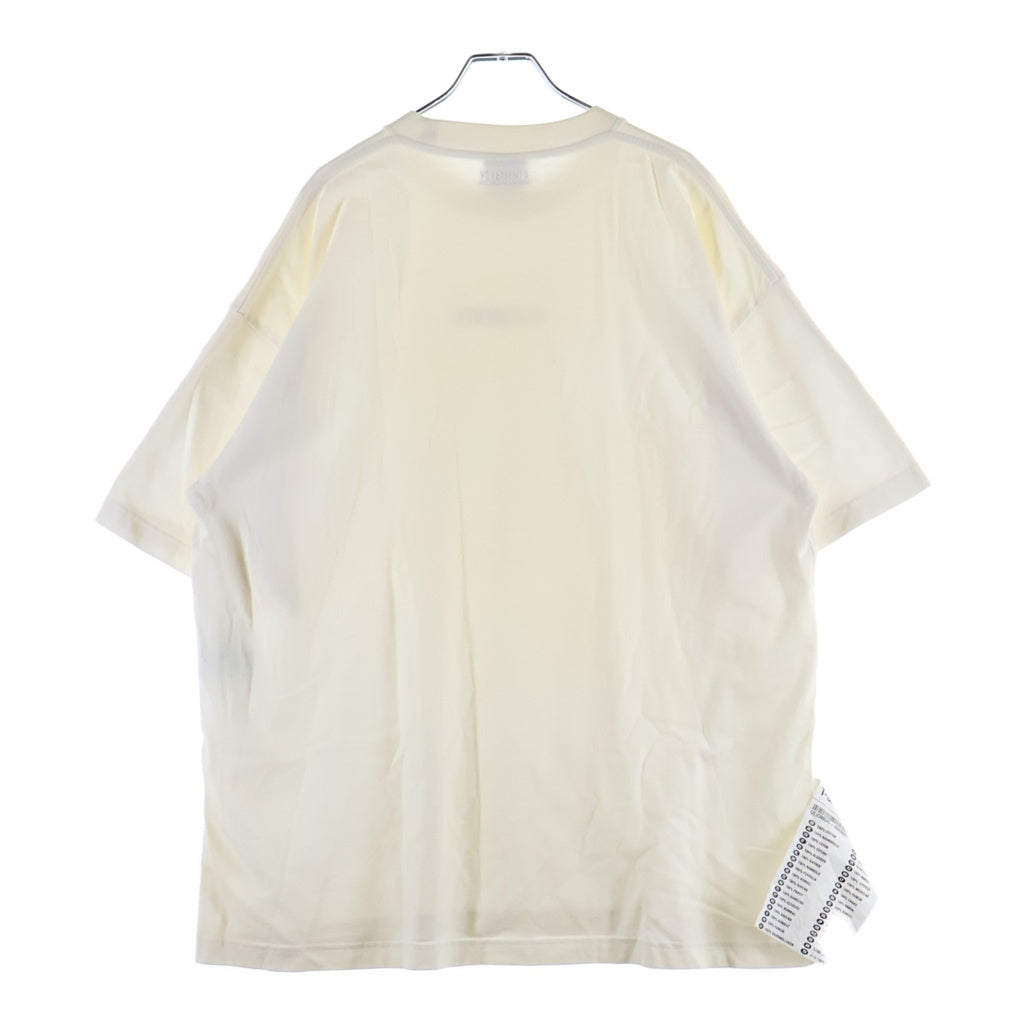 VETEMENTS(ヴェトモン) 19AW Logo Printed Tee Shirt ロゴプリント カットソー 半袖プリントTシャツ ホワイト UAH20TR611 UAH20TR61