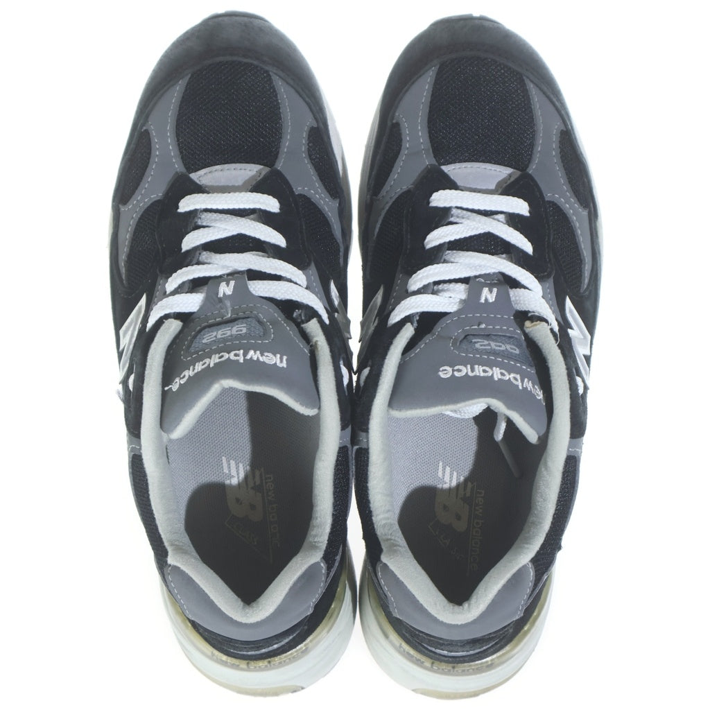 New Balance(ニューバランス) M992EB スエード ローカットスニーカー ブラック US7.5/25.5cm
