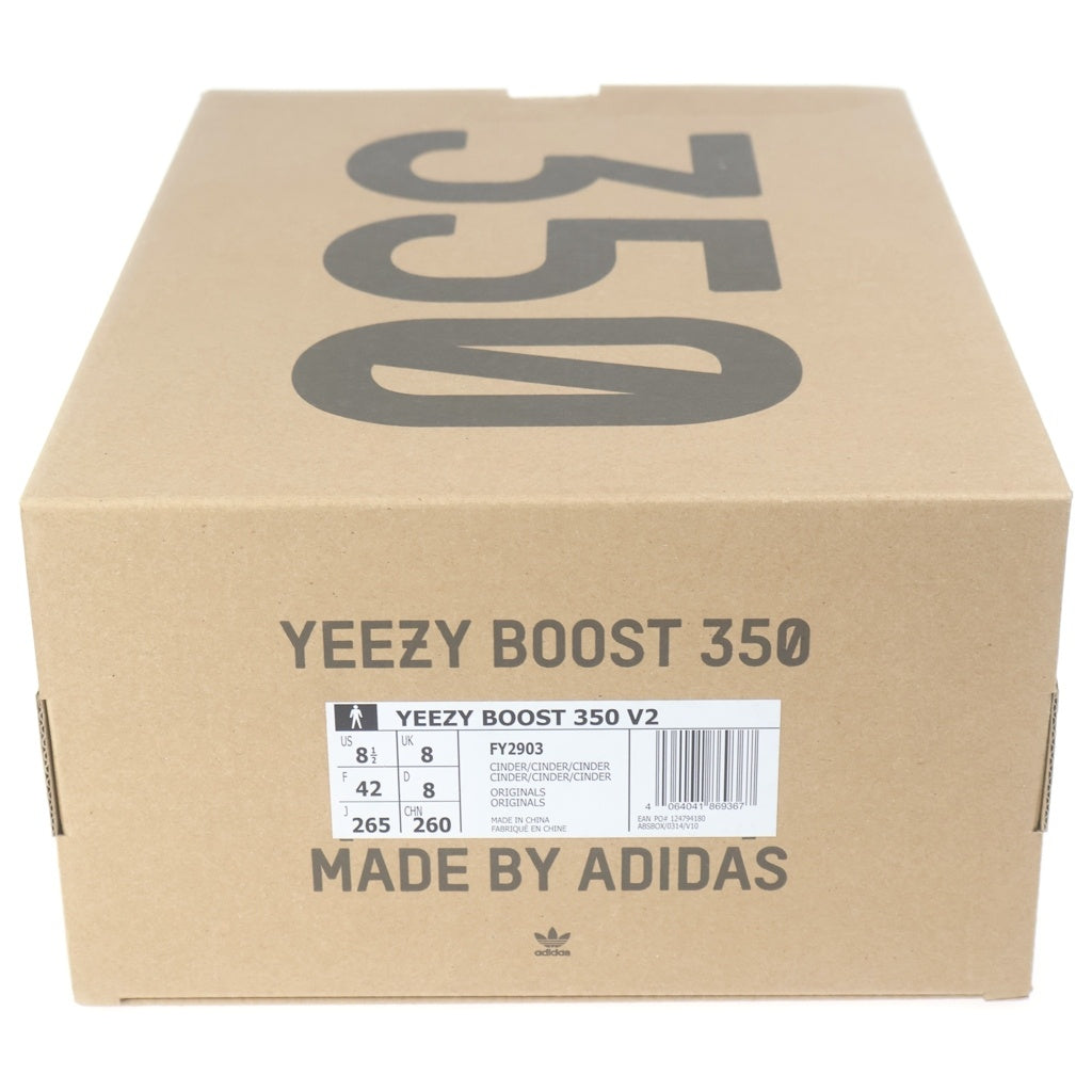 adidas(アディダス) YEEZY Boost 350 V2 Cinder イージーブースト シンダー ローカットスニーカー ブラック US8.5/26.5cm FY2903