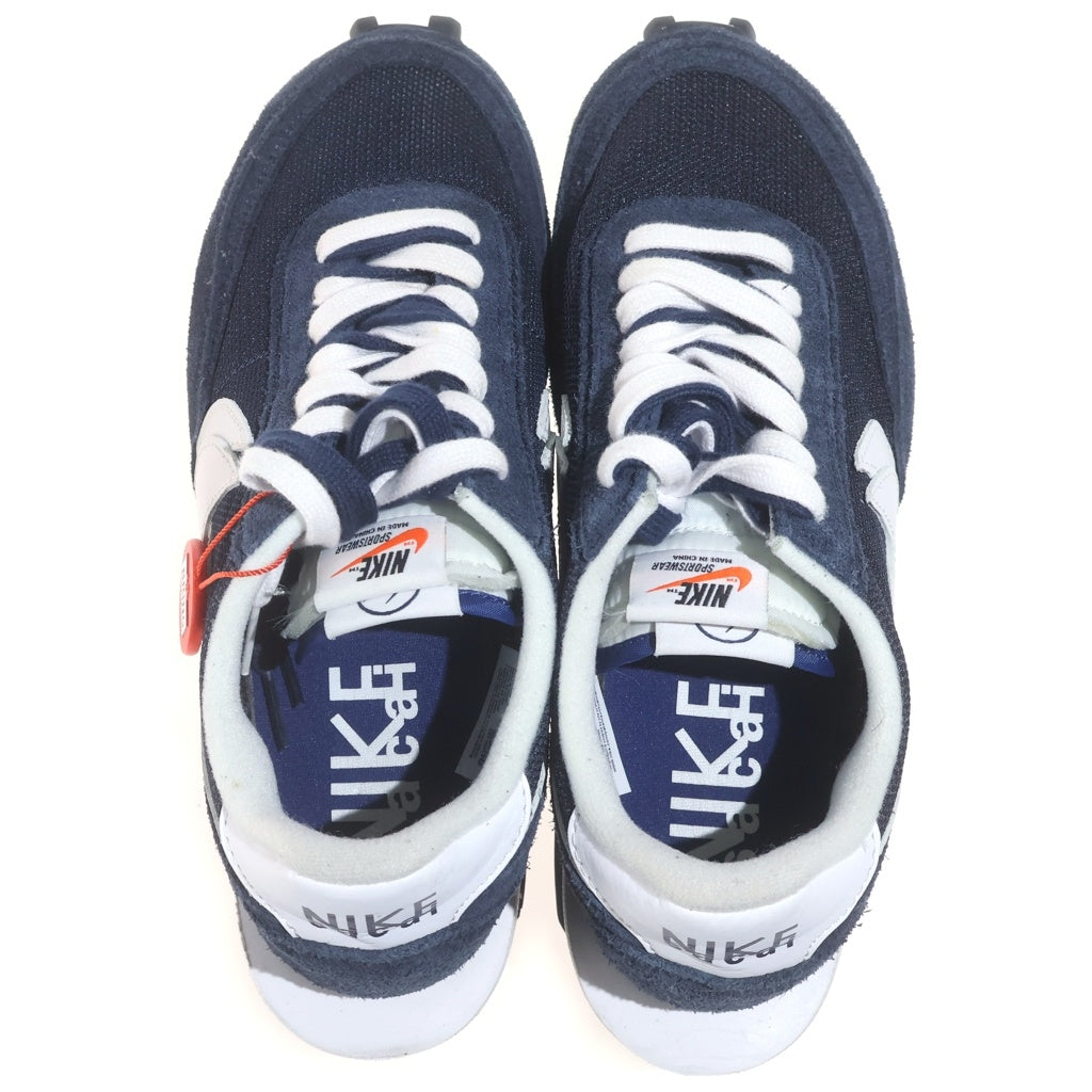 NIKE(ナイキ) ×sacai×FRAGMENT DESIGN LD WAFFLE DH2684-400 サカイ フラグメントデザイン LDワッフル ローカットスニーカー US8/26cm ネイビー