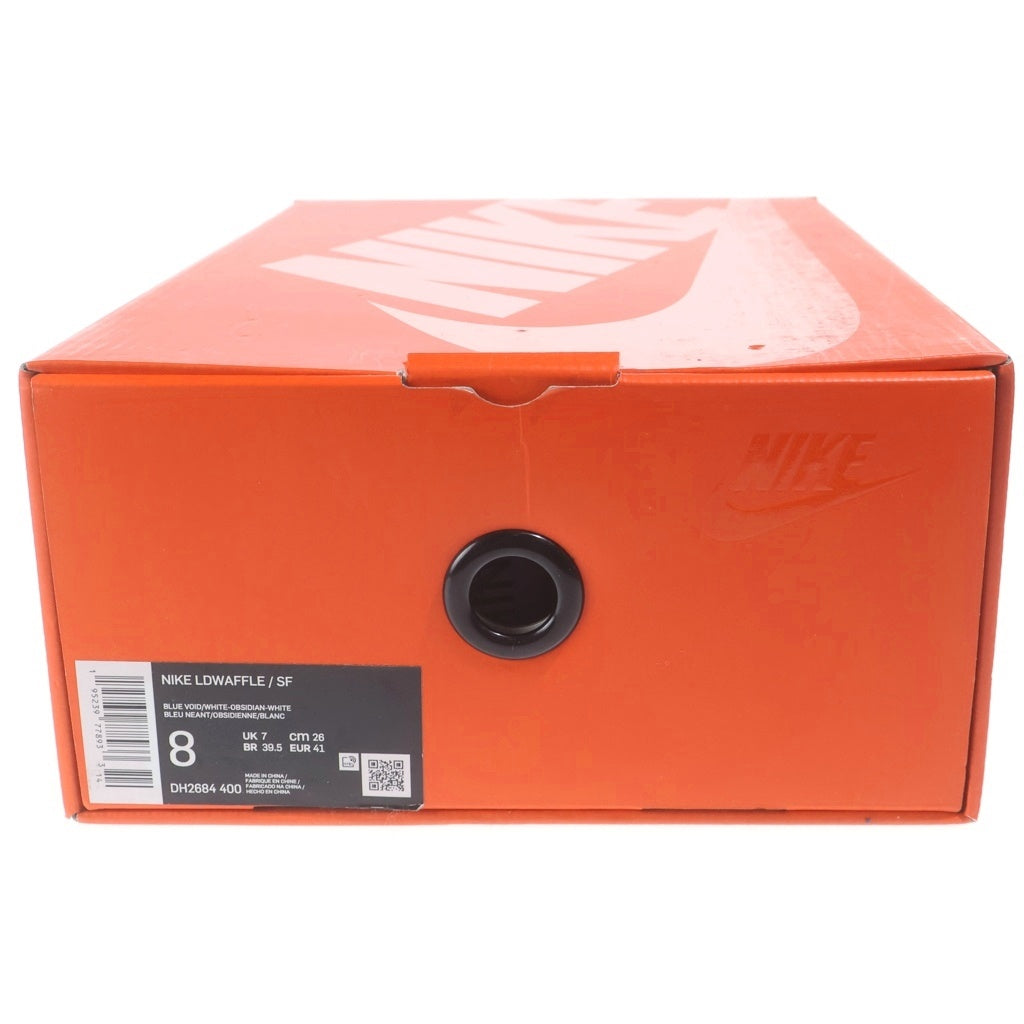 NIKE(ナイキ) ×sacai×FRAGMENT DESIGN LD WAFFLE DH2684-400 サカイ フラグメントデザイン LDワッフル ローカットスニーカー US8/26cm ネイビー