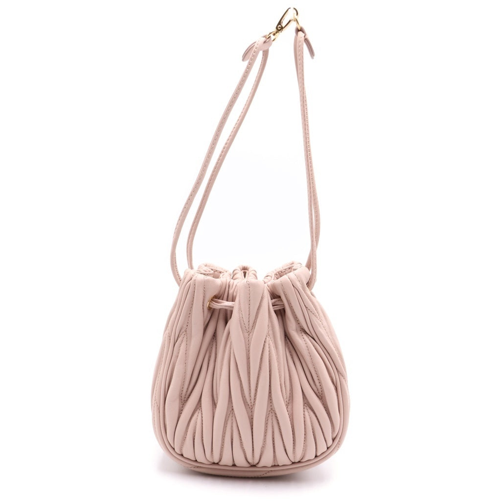 miumiu(ミュウミュウ) MATELASSE マテラッセ ポーチ ハンドバッグ ピンク 5ND022 レディース