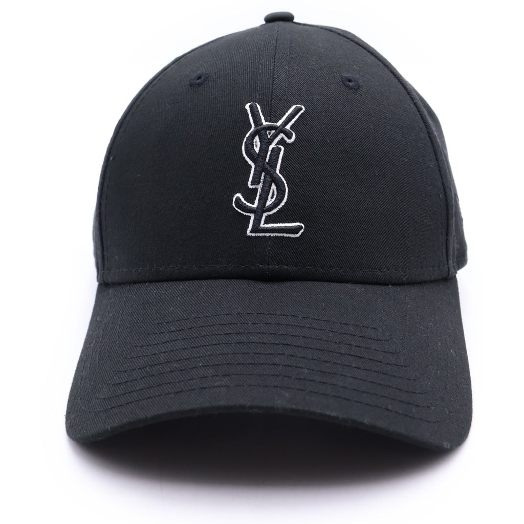 SAINT LAURENT PARIS(サンローランパリ) ×NEW ERA 9FORTY ロゴ刺繍 キャップ ブラック