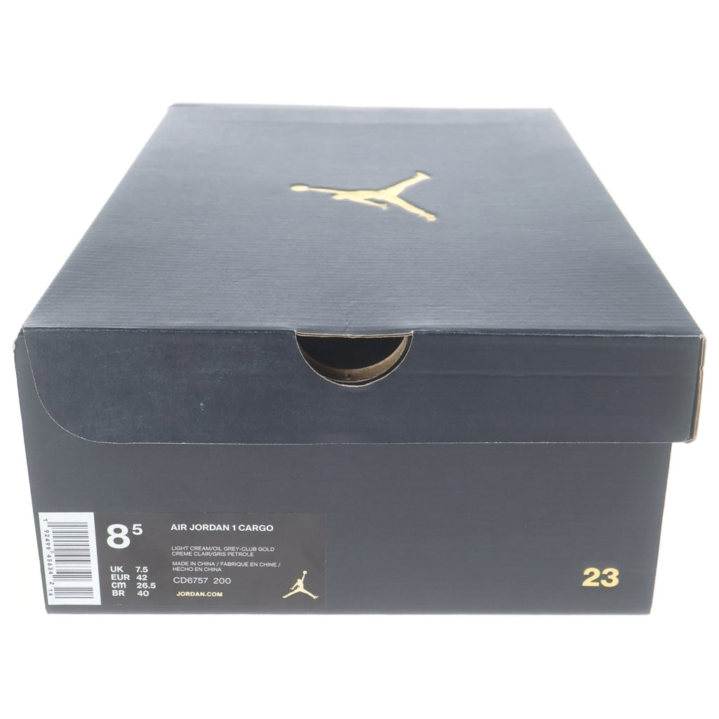 NIKE(ナイキ) AIR JORDAN 1 HIGH CARGO Light Cream エアジョーダン1 ハイカーゴ ハイカット スニーカー ベージュ US8.5/26.5cm CD6757-200
