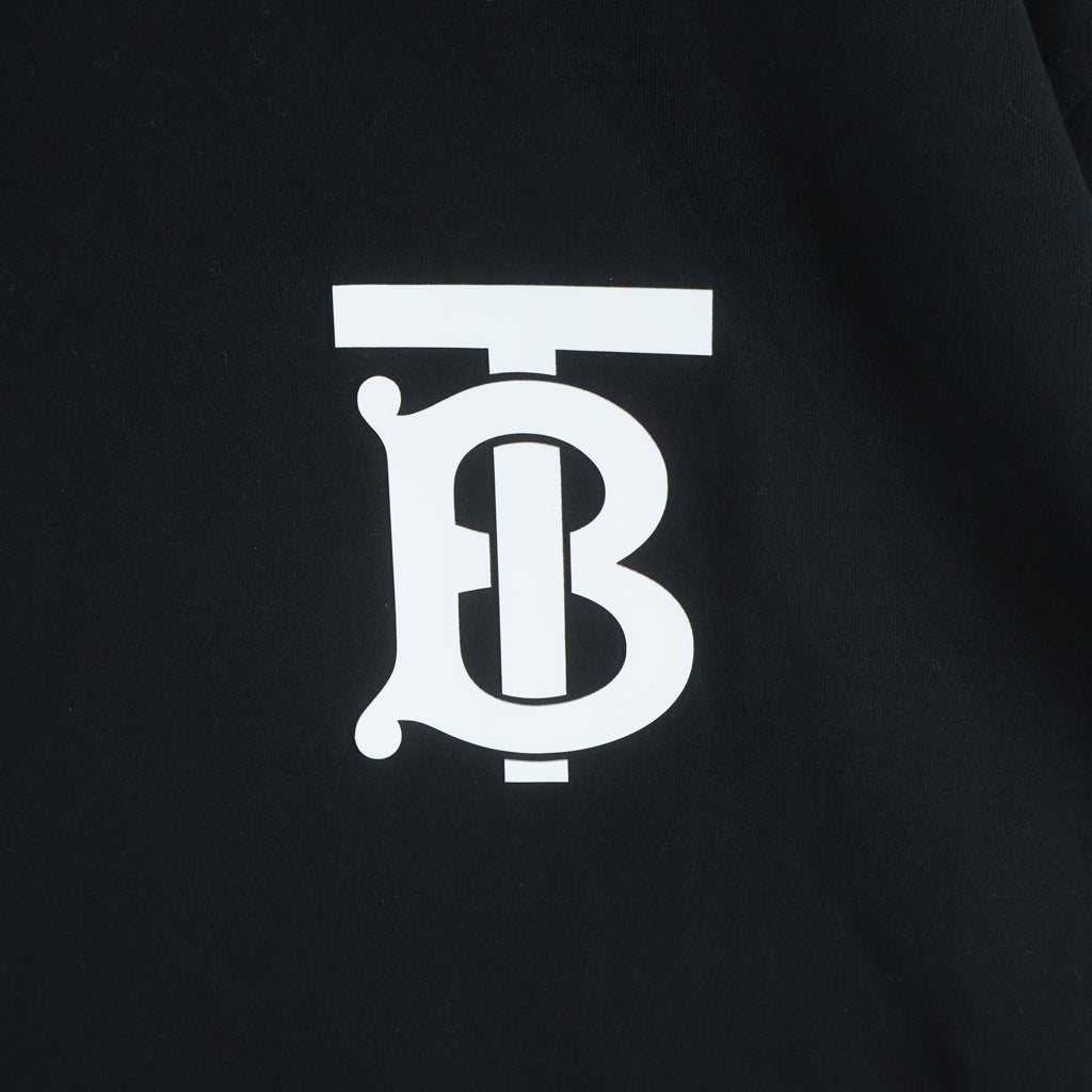 BURBERRY(バーバリー) EMERSON TBロゴ モノグラムコットン半袖Tシャツ カットソー ブラック 8017484