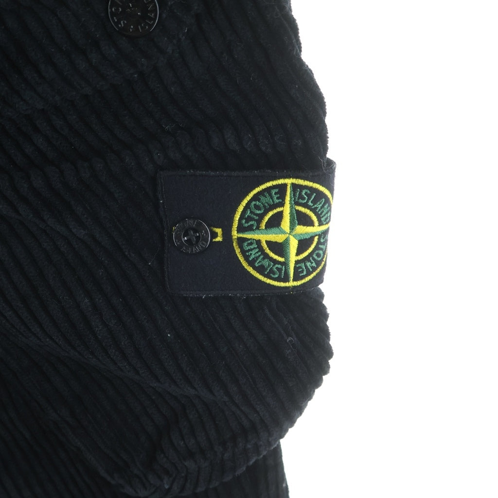 STONE ISLAND(ストーンアイランド) Corduroy Big Pocket Trainer Pants コーデュロイ ビッグポケット トレーナー パンツ ブラック 751530811
