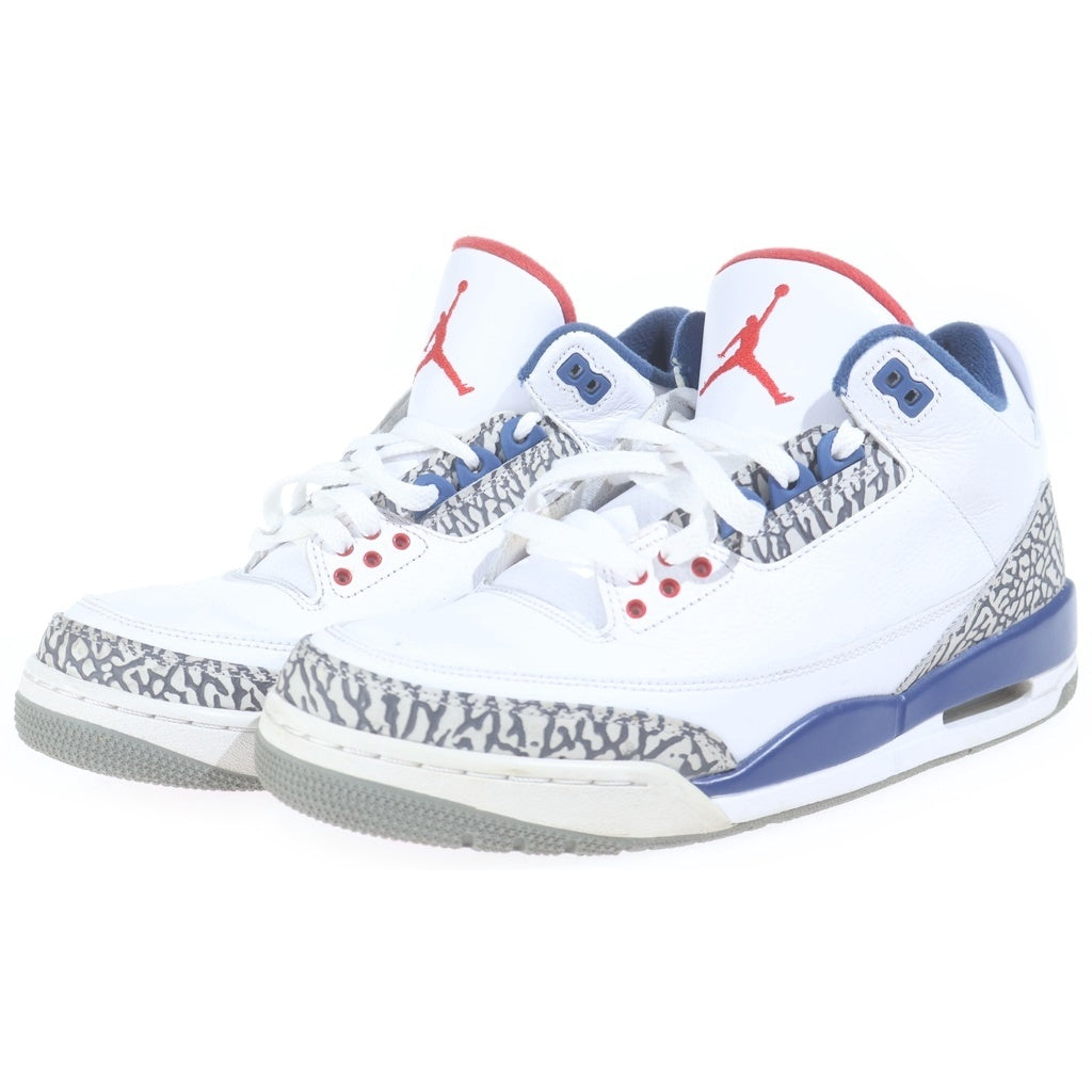 NIKE(ナイキ) AIR JORDAN 3 RETRO エアジョーダン3 レトロ トゥルー ブルー ハイカットスニーカー ホワイト/ブルー US9.5/27.5cm 854262-106