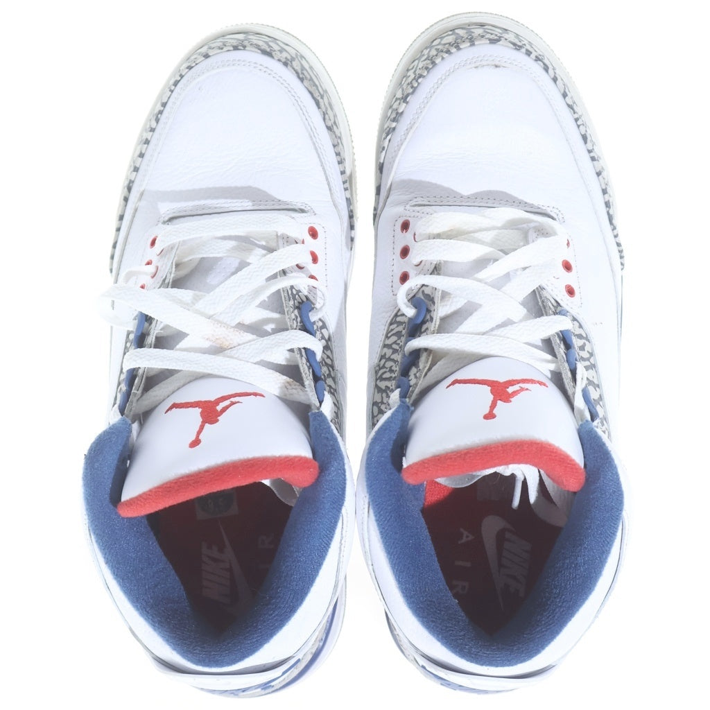 NIKE(ナイキ) AIR JORDAN 3 RETRO エアジョーダン3 レトロ トゥルー ブルー ハイカットスニーカー ホワイト/ブルー US9.5/27.5cm 854262-106