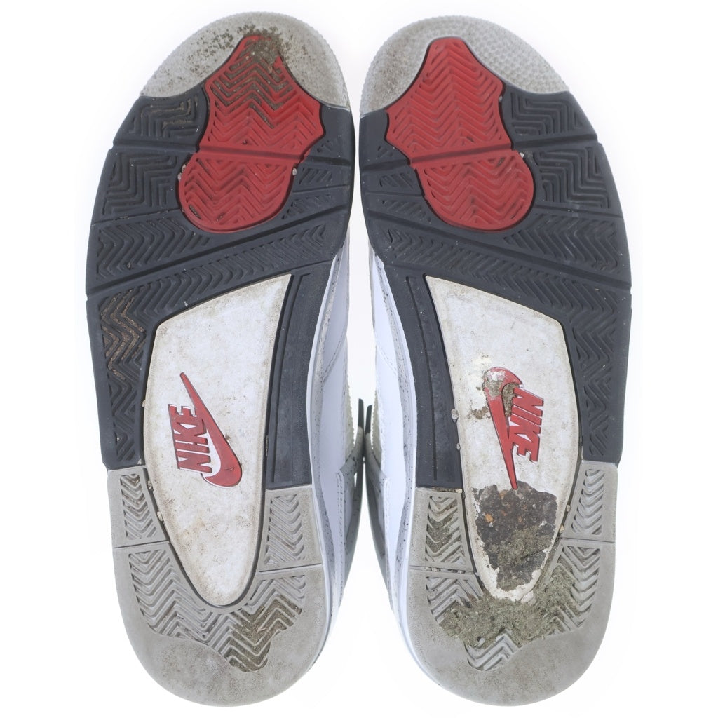 NIKE(ナイキ) 【観賞用 2015年製】 AIR JORDAN 4 RETRO OG WHITE CEMENT 840606-192 エアジョーダン レトロ ホワイトセメント ハイカットスニーカー ホワイト US9.5/27.5cm
