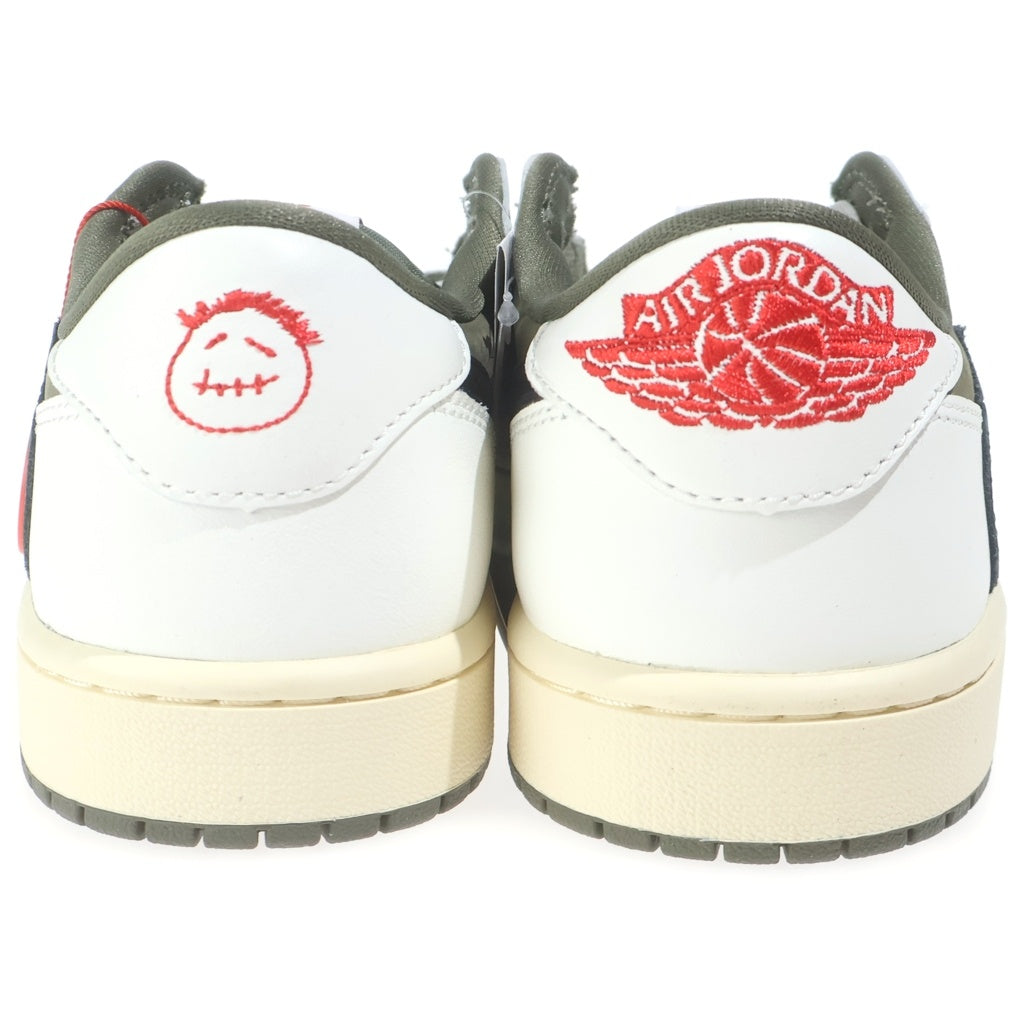 NIKE(ナイキ) ×TRAVIS SCOTT AIR JORDAN 1 LOW OG SP REVERSE OLIVE トラヴィススコット エアジョーダン1 リバース オリーブ ローカットスニーカー カーキ US9/27.0cm DM7866-200