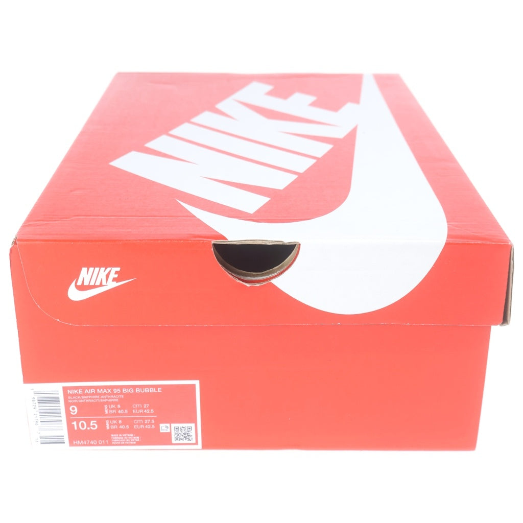 NIKE(ナイキ) AIR MAX 95 BIG BUBBLE エアマックス ビッグバブル ローカットスニーカー ブラック/ブルー US9/27cm HM4740-011