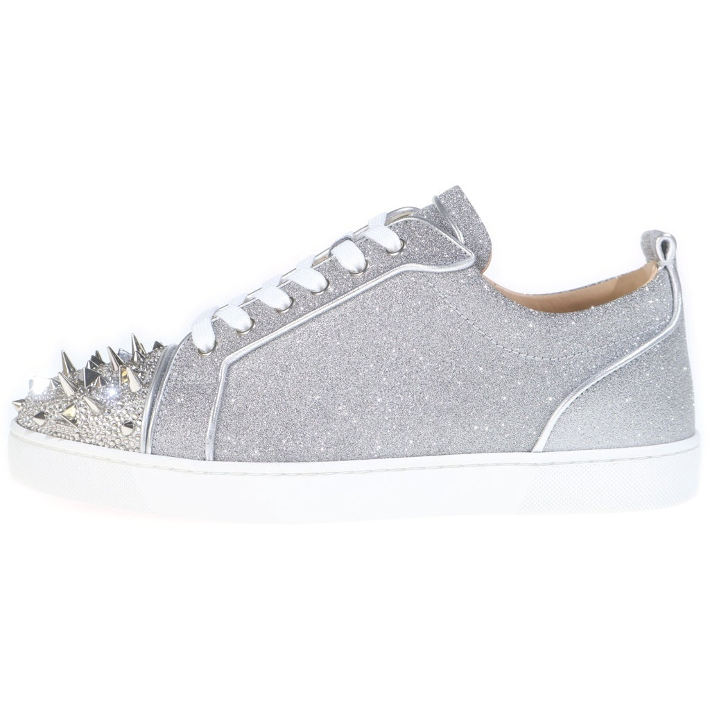 CHRISTIAN LOUBOUTIN(クリスチャンルブタン) LOUIS JUNIOR P PIK STRASS ルイス ジュニア ピック ストラス ローカットスニーカー シルバー 3221243