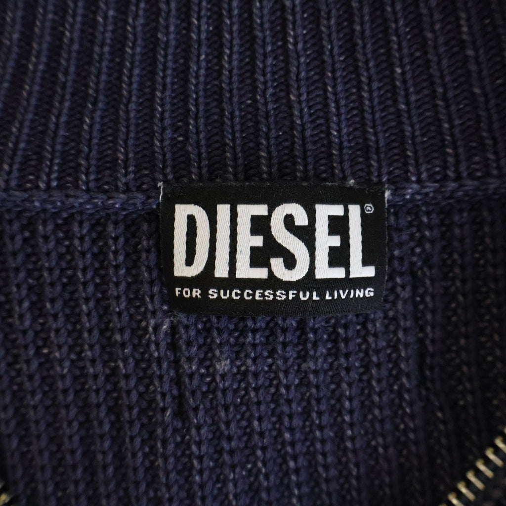 DIESEL(ディーゼル) K-KENTUCKY ZIP ドライバーズニット カーディガン コットン A02851